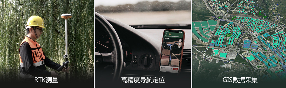 適用于RTK測(cè)量、高精度導(dǎo)航定位、GIS數(shù)據(jù)采集
